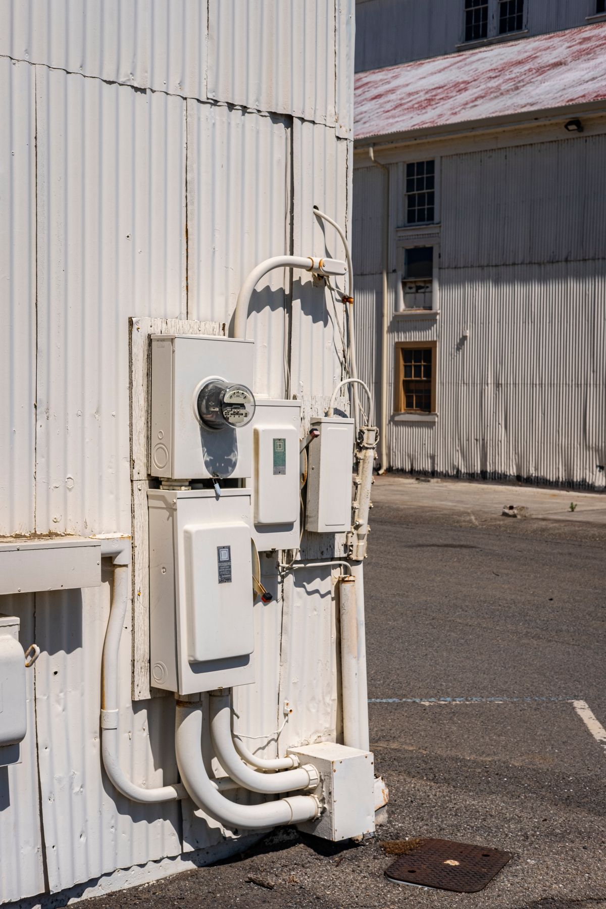 Meter and service equipment on the outside of a building